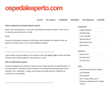 Tablet Screenshot of ospedaleaperto.com